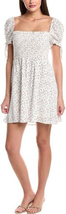 Bardot Ditsy Shirred Mini Dress