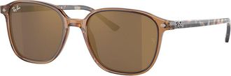 Ray-Ban RB2193 Leonard 663693 Mens Sunglasses Brown Size 53
