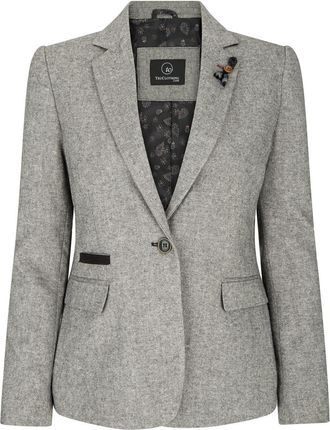 TruClothing Wsn - Blazer Tweed Herringbone 1920s Wool Acrylic Blend
