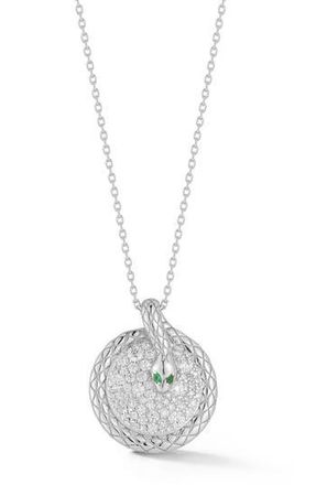 Glaze Jewelry Snake Pendant Necklace in Silver at Nordstrom Rack