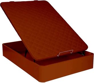 Colchón Morfeo Canapé abatible 135x200 marron con almacenaje y base transpirable