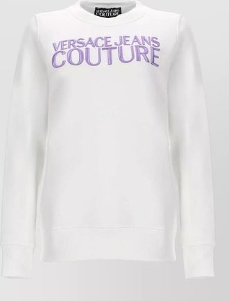 Versace Jeans Couture knitwear top ribbed cuffs structured hem