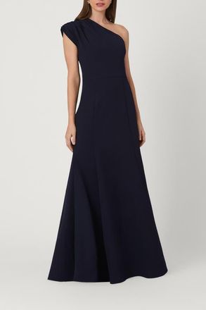 Shoshanna Stretch Crepe Midnight Carley Dress in Navy at Nordstrom, Size 12