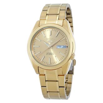 Seiko Classic Automatic Gold Dial Mens Watch SNKL48K1