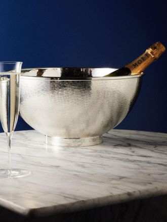 Zanetto Saturno Silver-Plated Bottle Stand