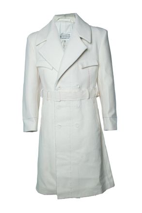 Maison Margiela Maison Martin Margiela, Off white Melton coat