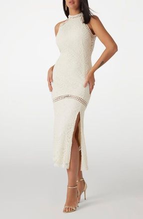 Guess Liza Open Stitch Maxi Dress in White at Nordstrom, Size Small