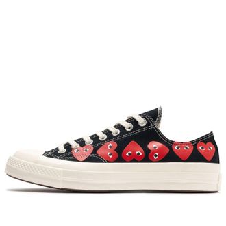 Converse x COMME des GARCONS PLAY Chuck 70 Low Multi Heart - Black A08149C