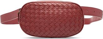 Bottega Veneta Bordeaux Red Color Wine Leather Sling Bag (Pre-Owned)