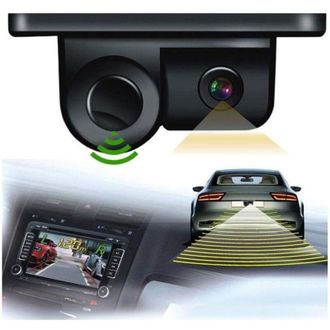 Trade Shop Trade Shop - Retrocamera Ac 201 Hd Telecamera Posteriore Sensore Parcheggio 2in1 Angolo 120&deg;