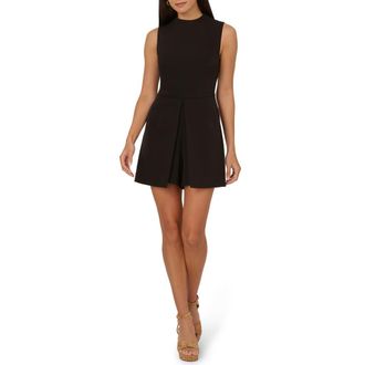 Adrianna Papell Peplum Romper in Black at Nordstrom Rack, Size 12