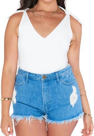 Show me your Mumu Kylo V-Neck Bodysuit In White