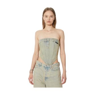 VETEMENTS Dames, Tops, Blauw, Maat: XS