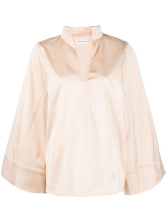 By Malene Birger long-sleeve wool blouse - Pink