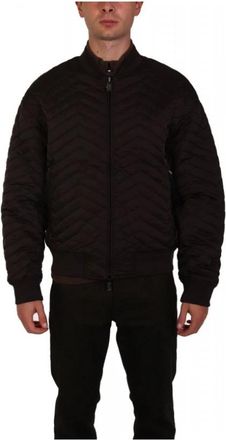 Emporio Armani Reversible Jacket - Heren - Bomber jackets - Bruin - 2XL - Polyester - Jassen