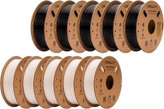 OEM Filamento Para Impresora 3d, Resistencia, Resistencia Qu&iacute;mica, 5 Unidades Negras, 5 Unidades Blancas