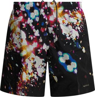 Alexander McQueen Floral Print Zwemshorts - Heren - Strandmode - Veelkleurig - S - Badmode