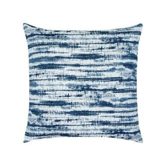 Elaine Smith Linear Indigo Indoor & Outdoor Woven Accent Square Pillow at Nordstrom, Size 20X20