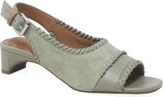 Gentle Souls Samarra Slingback Sandal in Silver Sage Suede at Nordstrom, Size 8.5
