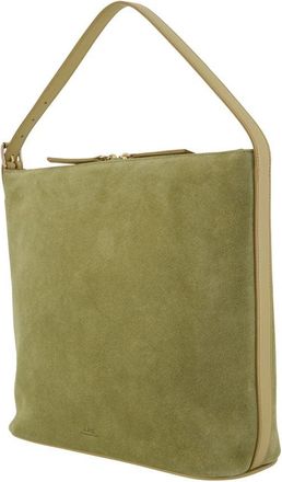 A.P.C. Womens Vera Shoulder Bag Green Calfskin