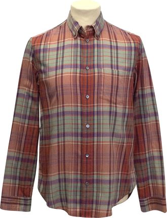 Marc Jacobs salmon plaid shirt Size S