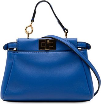 Fendi Pre-owned Fendi Micro Shiny Nappa Peekaboo Iconic Satchel Ladies 8M0355 P05 159 0501