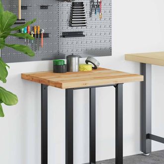 Berkfield Home Versatile Desk Top Oil Finished 80x60x4 cm Solid Wood Acacia in Brown | Size: 80 x 60 x 4 cm