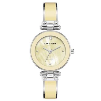 Anne Klein Accented Yellow Dial Ladies Watch AK/1981YLSV