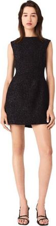 Maje Rhinestone flared short dress in Black at Nordstrom, Size 40 Eu