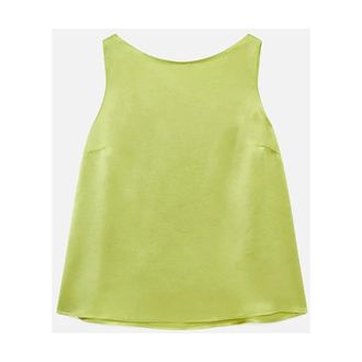 Maliparmi Maliparmi, Dames, Tops, Groen, Maat: S Satijn