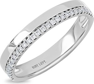 Bony Levy Aviva Diamond Stacking Ring in 18K White Gold at Nordstrom Rack, Size 6.5