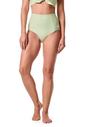 Coolibar Womens Ocean Sculpt High Rise Swim Bottoms, UPF 50+ Sun Protection in Seedling at Nordstrom, Size X-Large