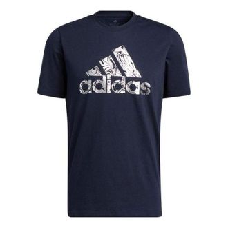adidas Liquid Foil Badge of Sport Graphic Tee Legend Ink HK9159