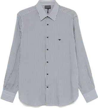 Emporio Armani Camicia gessata - Blu