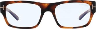 Tom Ford Blue Light Block Rectangular Mens Eyeglasses FT6034-B 056 54