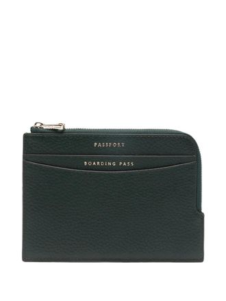 Aspinal of London zipped travel cardholder - Green
