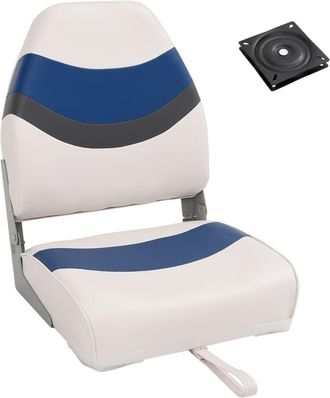 vidaXL Set De Asientos Plegables Para Barco 2 Uds Con Respaldo Alto Vidaxl
