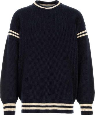 Golden Goose Navy Blue Stripes Sweater