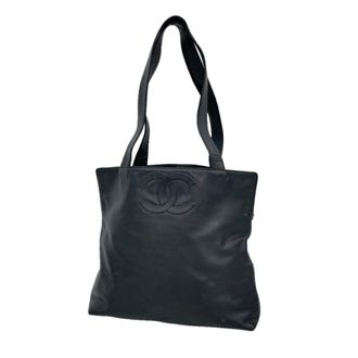 Chanel Black Leather Tote Bag (Pre-Owned)