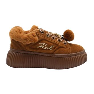 Karl Lagerfeld Dames, Schoenen, Bruin, Maat: 38 EU