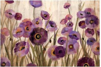 iCanvas Pink And Purple Flowers By Silvia Vassileva Wall Art