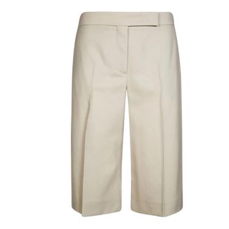 Max Mara Mxsumile Bermuda - Dames - Korte Broeken - Beige - XS - Korte Broeken