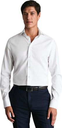 CHARLES TYRWHITT Non-Iron Twill Shirt in White at Nordstrom, Size 16.5 - 33