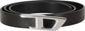 Diesel Bd Logo 2.0 Riem - Dames - Riemen - Zwart - 80 CM - Leer - Accessoires