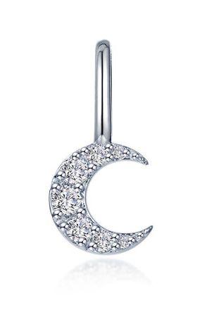 Lafonn Crescent Moon Charm Pendant in Silver at Nordstrom