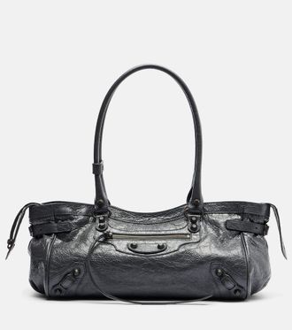 Balenciaga Le City East-West leather shoulder bag