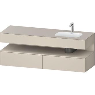 Duravit Qatego Lavabo Encastrado Con Base De Lavabo Consola, - Duravit