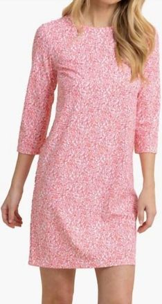 Southern Tide Liera That Floral Feeling Performance Dress In Conch Shell