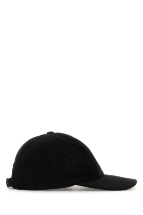Gucci Mens Black Cotton Baseball Cap Blackblackblack Cotton-Polyester Cappelli Hat