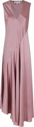 Antonelli Natasha Dress - Dames - Casual kleedjes - Roze - S - Satijn - Kleedjes